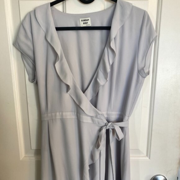 Sunday Best Ruffle Wrap Dress - Picture 2 of 4